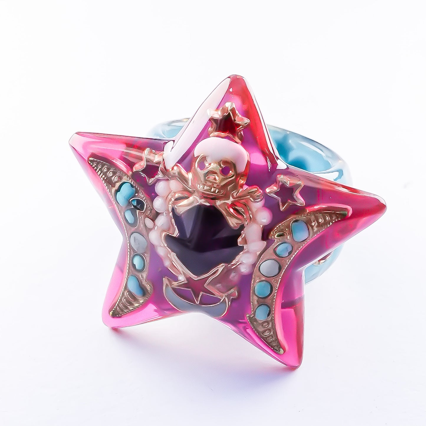 Stellar Memento Mori Ring – Pink×Blue / #11