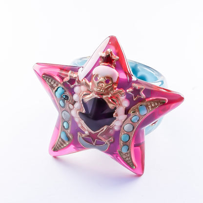 Stellar Memento Mori Ring – Pink×Blue / #11