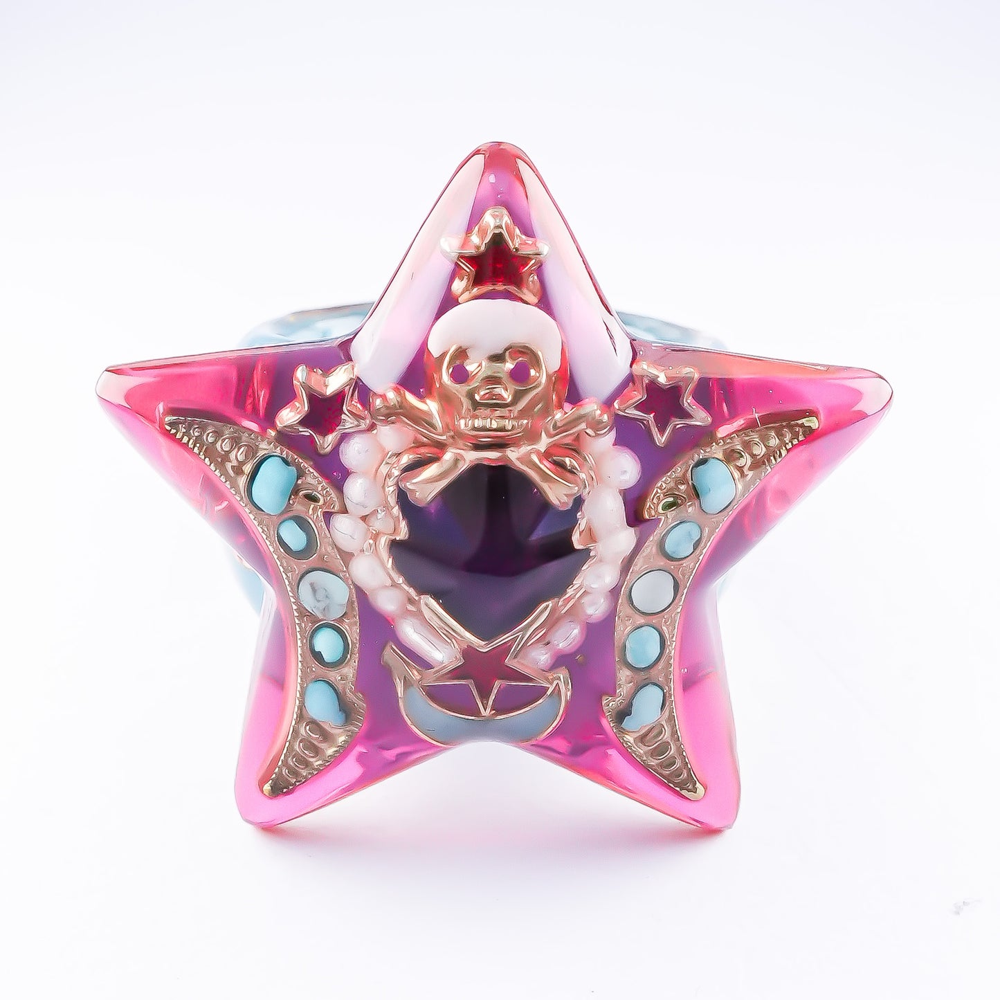 Stellar Memento Mori Ring – Pink×Blue / #11
