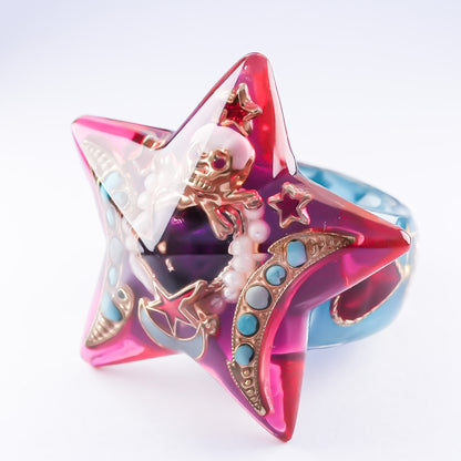 Stellar Memento Mori Ring – Pink×Blue / #11