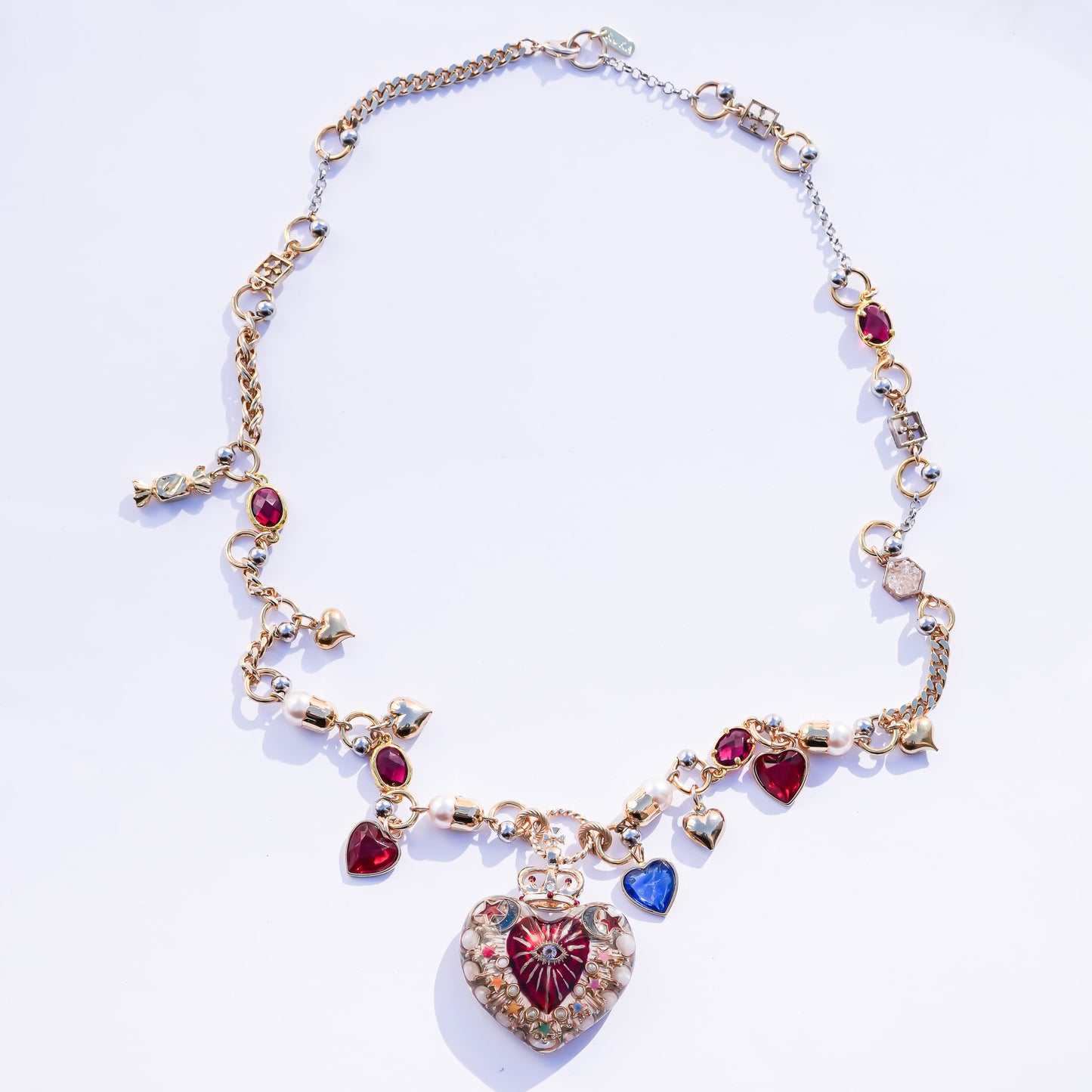 Celestial Lucky Heart Necklace - Clear