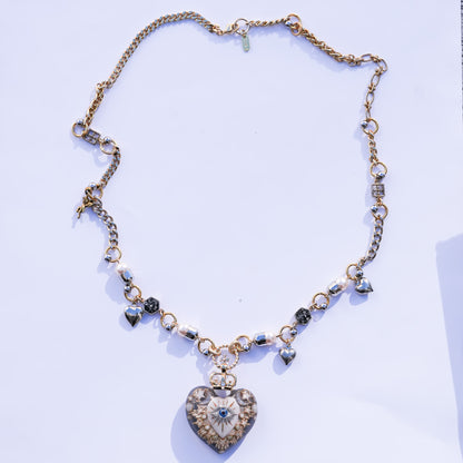 Celestial Lucky Heart Necklace - White