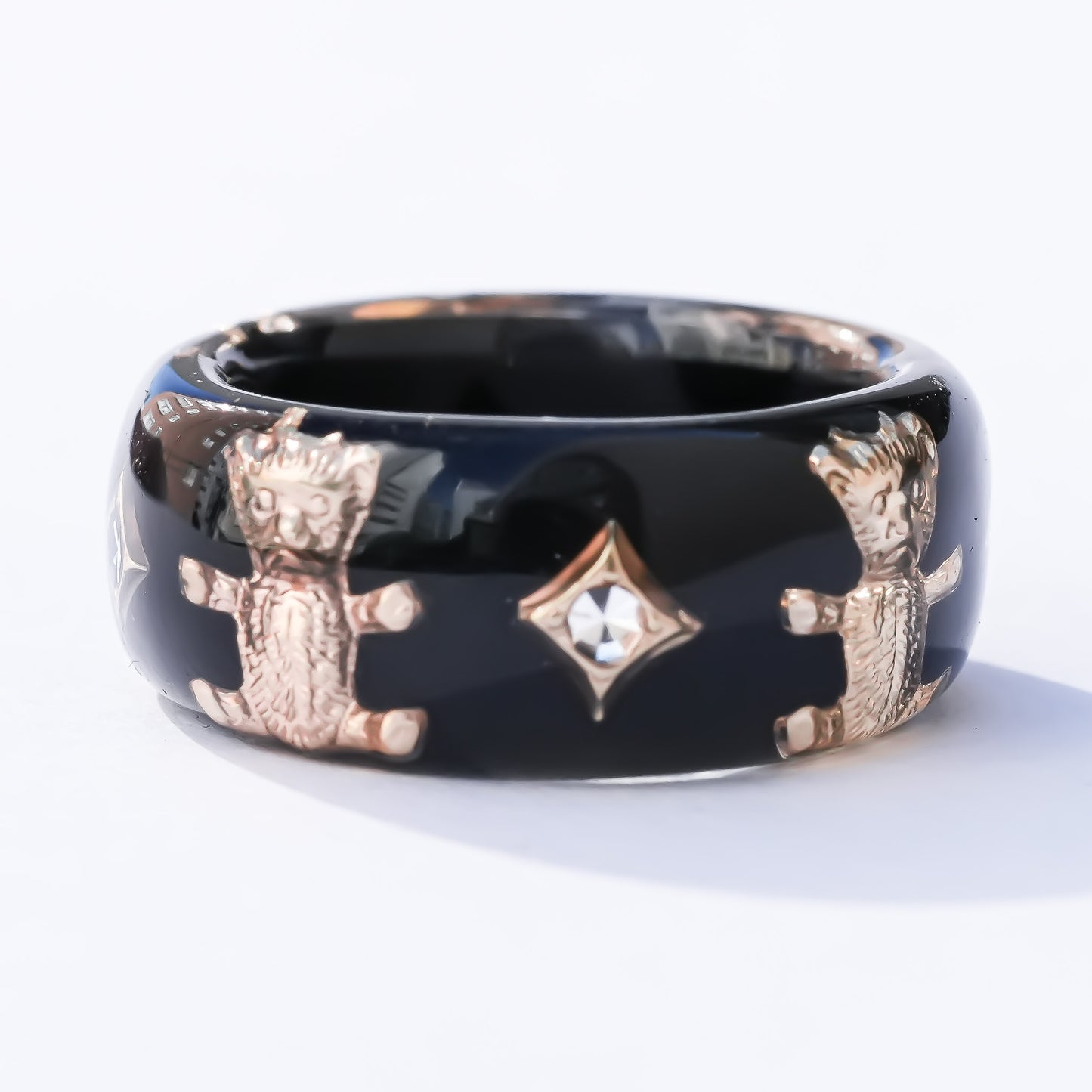 Bear Band Ring - Black / #11