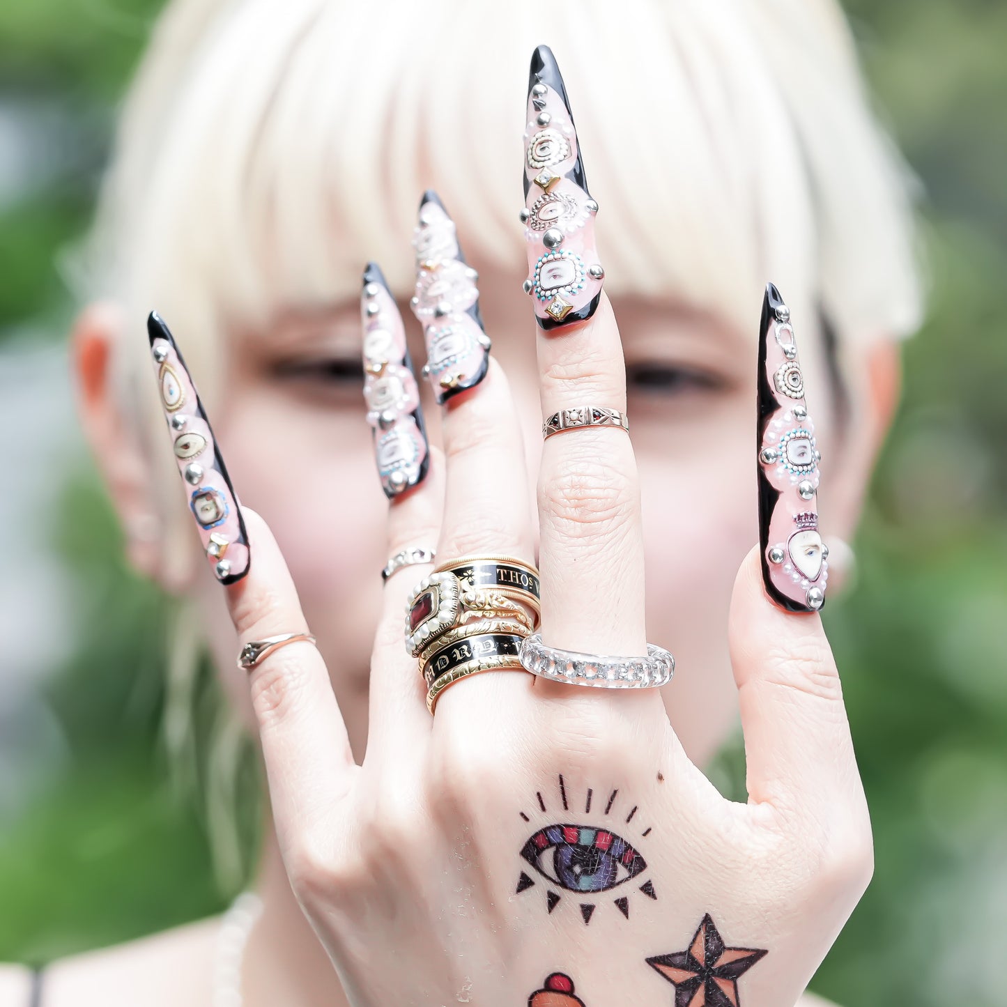 Crystal Spell Ring - Clear × Silver / #16