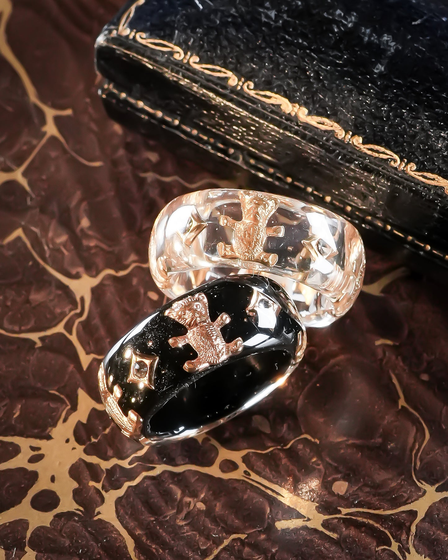 Bear Band Ring - Clear / #12