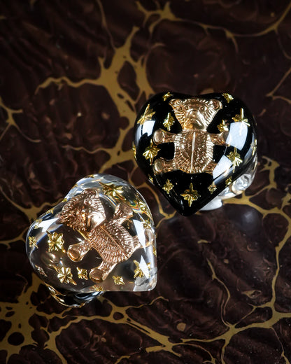 Bear Heart Ring - Black / #10 #13