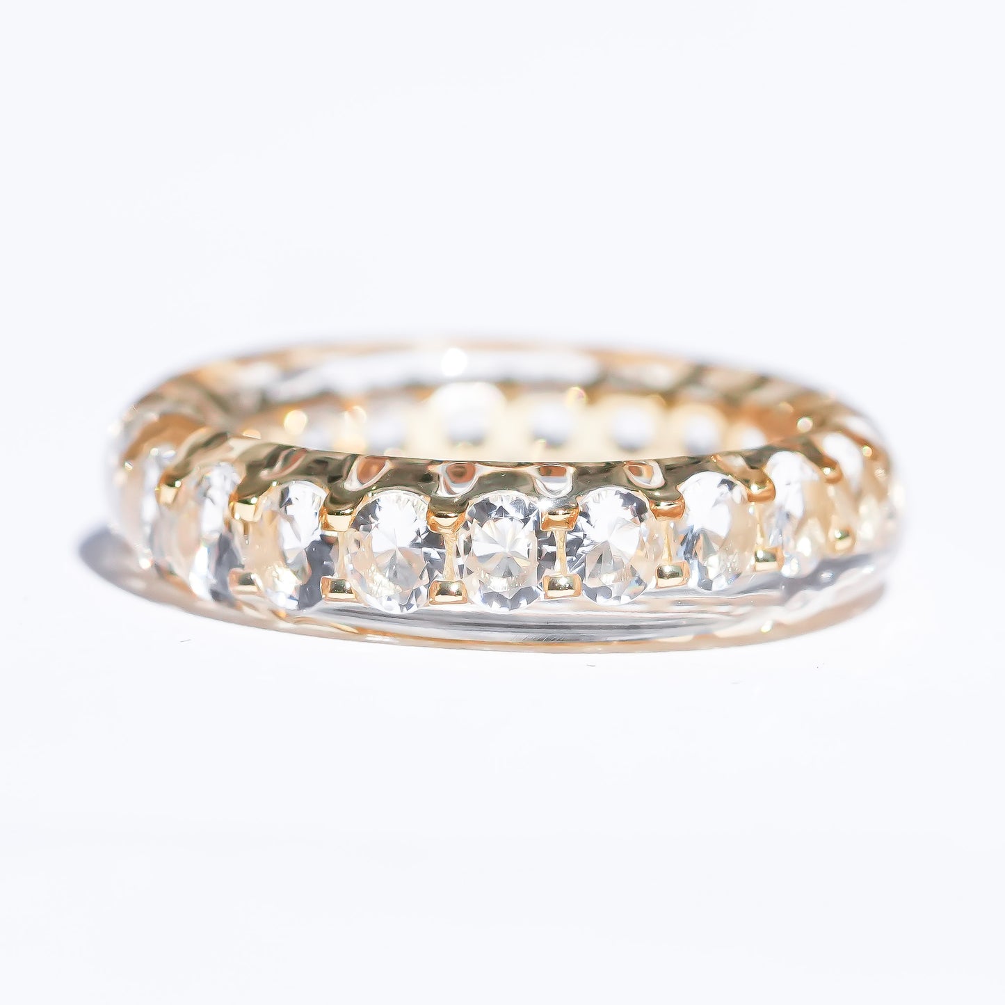 Crystal Spell Ring - Clear × Gold / #14 #15