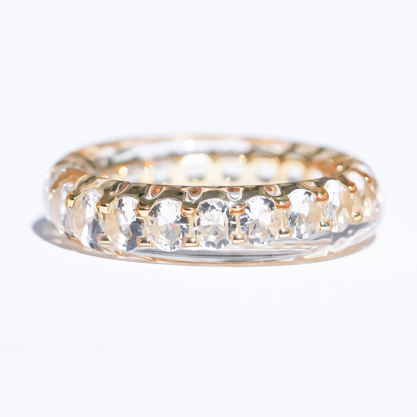 Crystal Spell Ring - Clear × Gold / #14 #15
