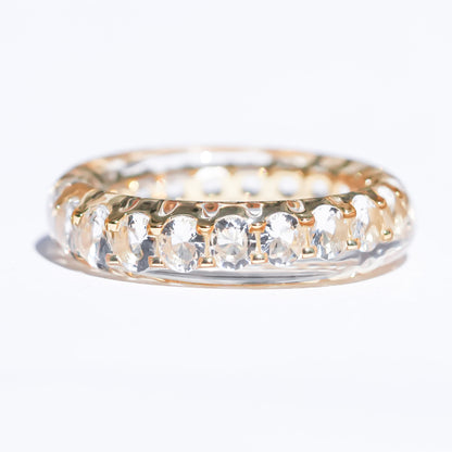 Crystal Spell Ring - Clear × Gold / #14 #15