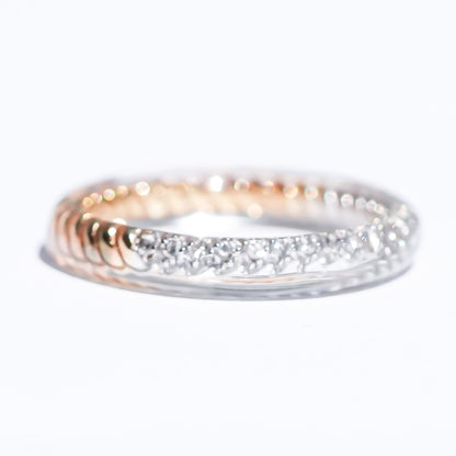 Dual Tone Classic Ring - Silver 925 × 18K Gold / #7 #10 #13 #15