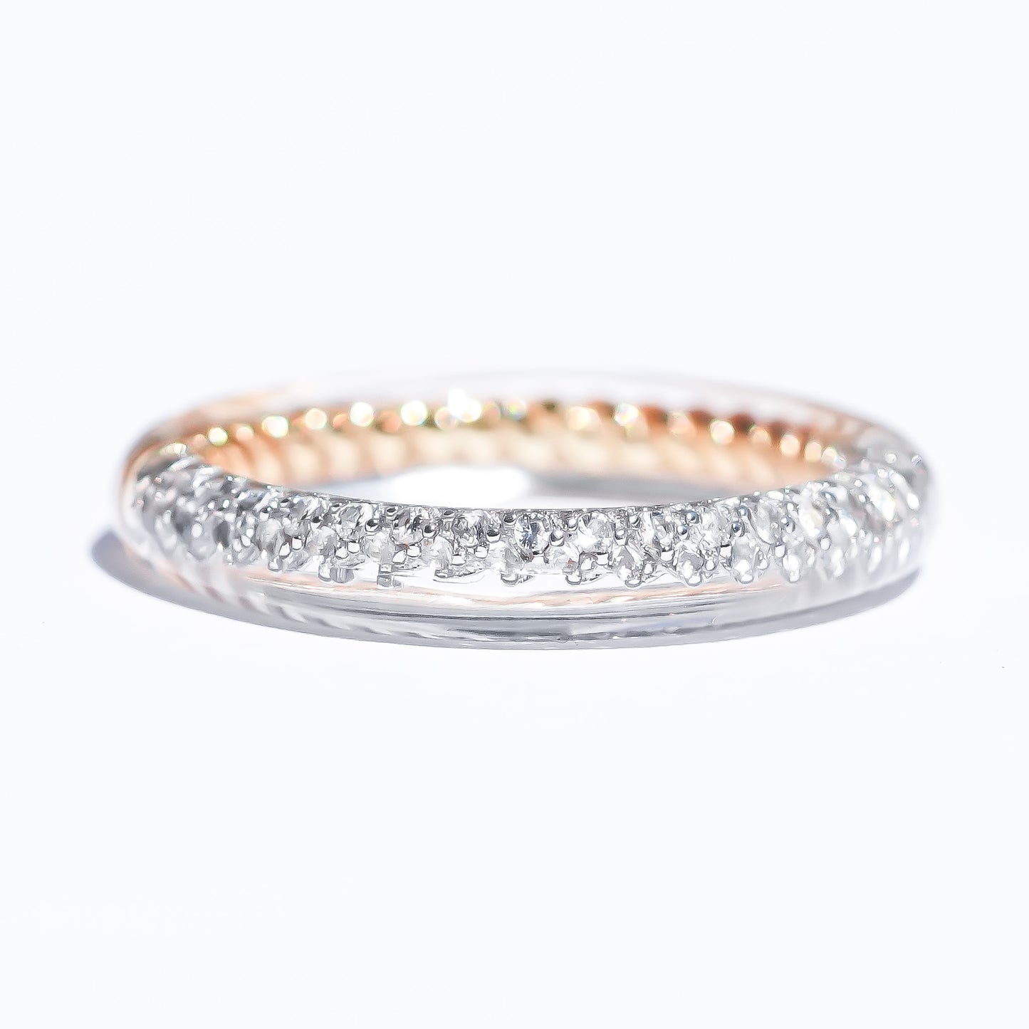 Dual Tone Classic Ring - Silver 925 × 18K Gold / #7 #10 #13 #15