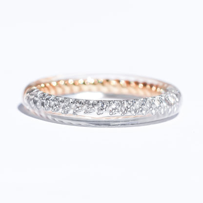 Dual Tone Classic Ring - Silver 925 × 18K Gold / #7 #10 #13 #15