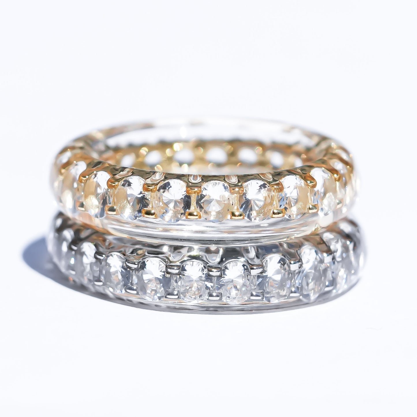 Crystal Spell Ring - Clear × Gold / #14 #15