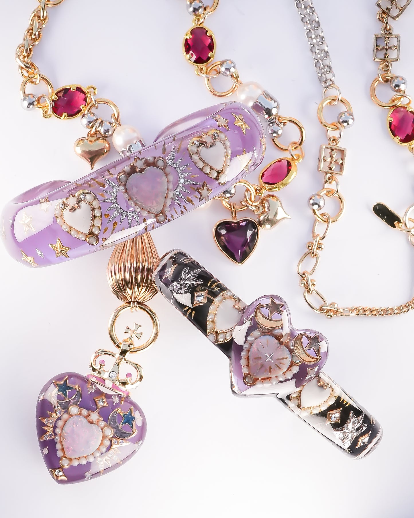 Stardust Heart Bracelet - Purple