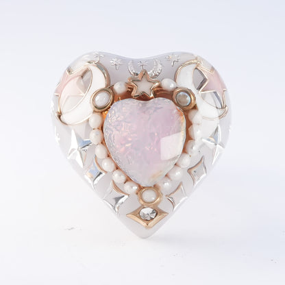 Starlight Opal Dream Ring – Smoky White / #10