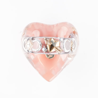 Starlight Opal Dream Ring – Smoky Pink / #10