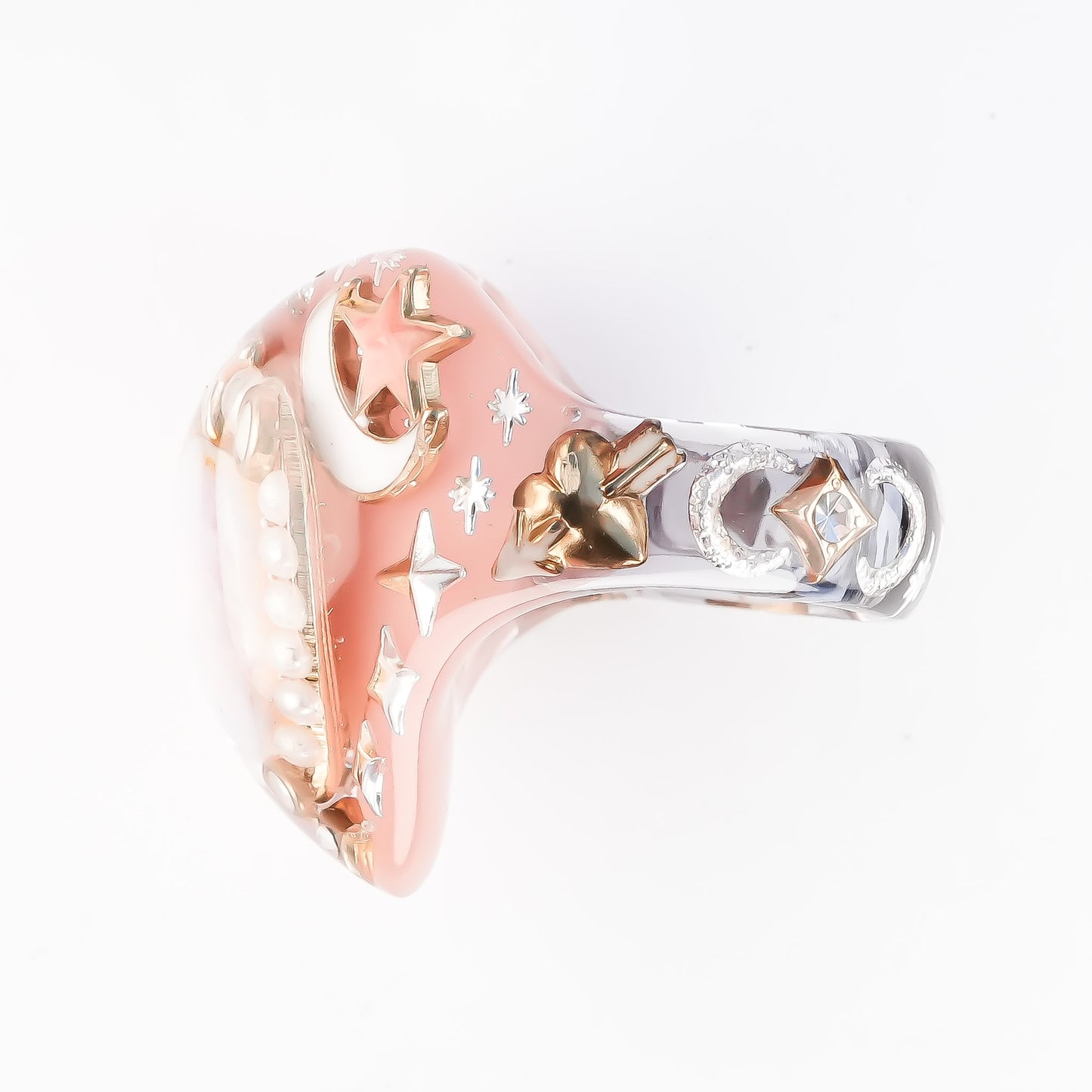 Starlight Opal Dream Ring – Smoky Pink / #10