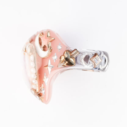 Starlight Opal Dream Ring – Smoky Pink / #10