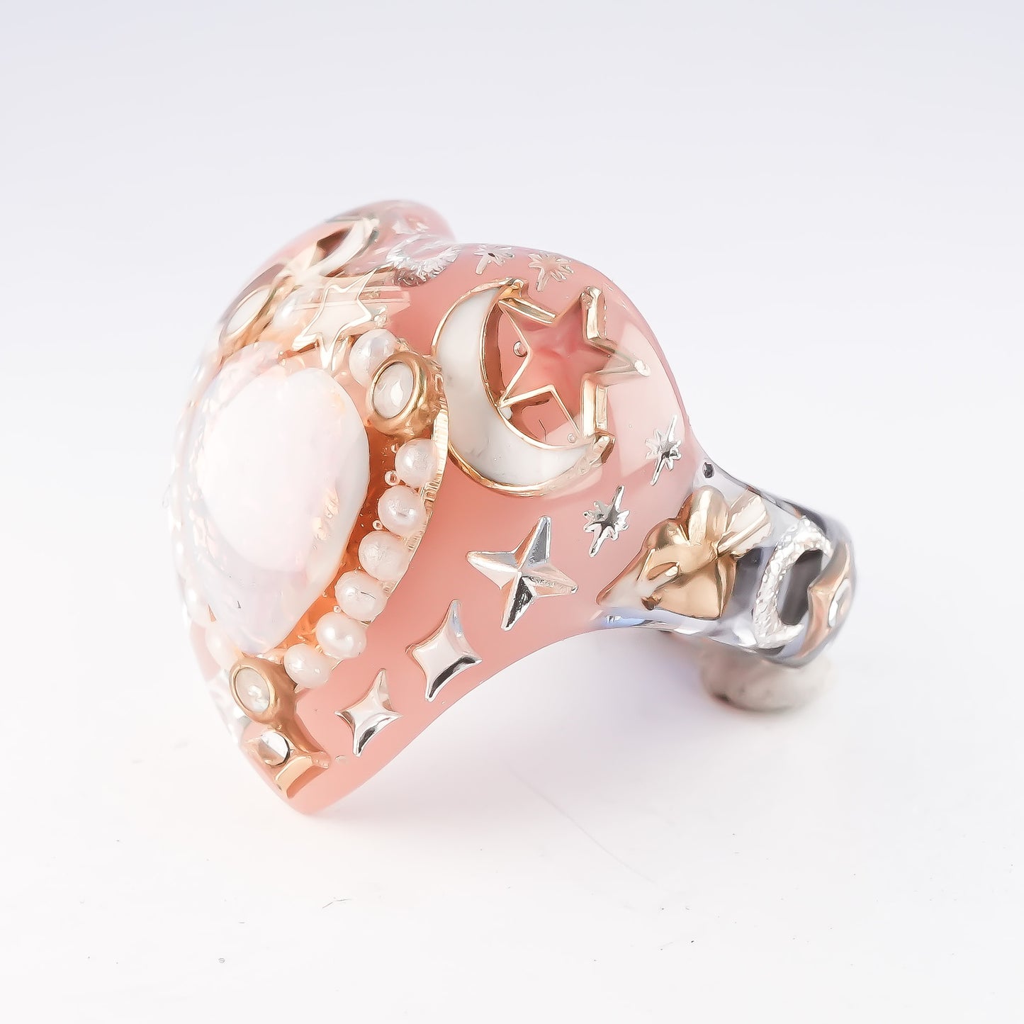 Starlight Opal Dream Ring – Smoky Pink / #10