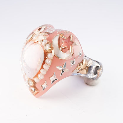 Starlight Opal Dream Ring – Smoky Pink / #10