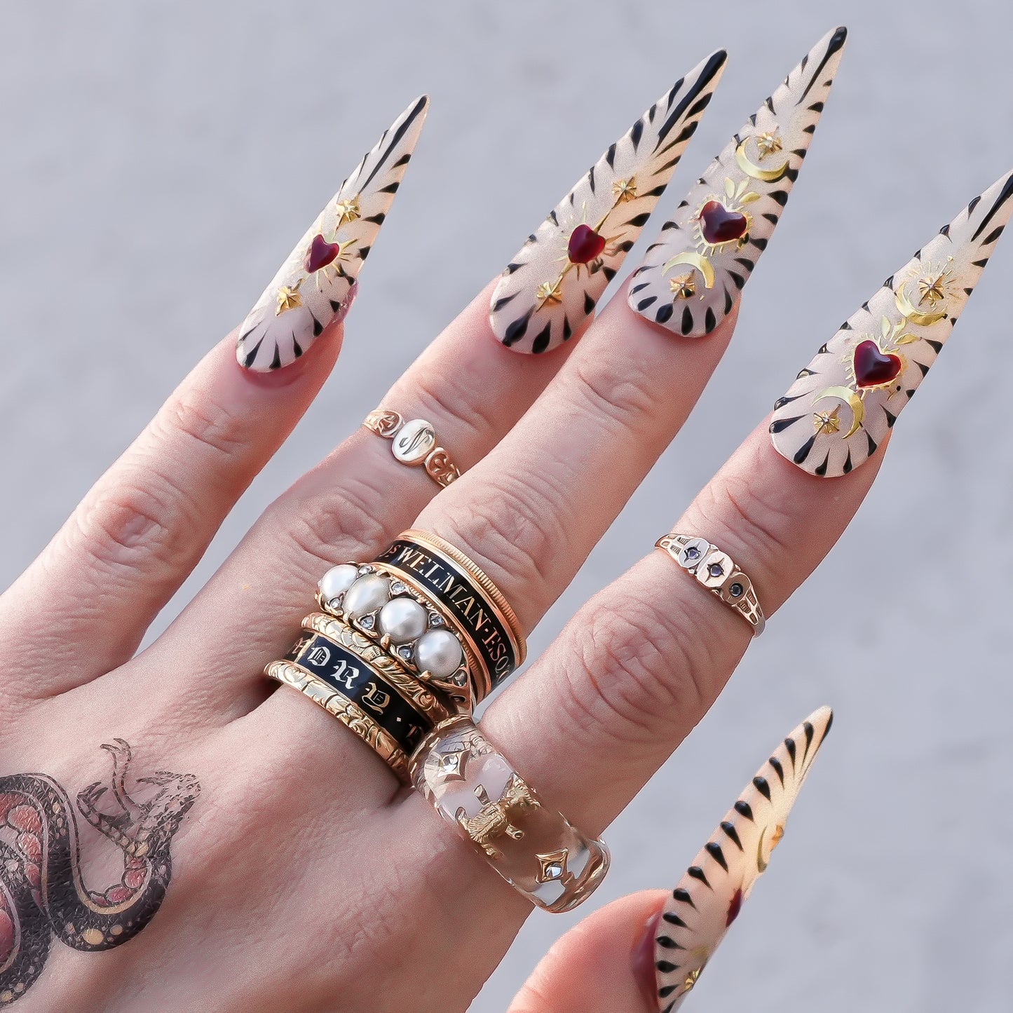 Bear Band Ring - Clear / #12