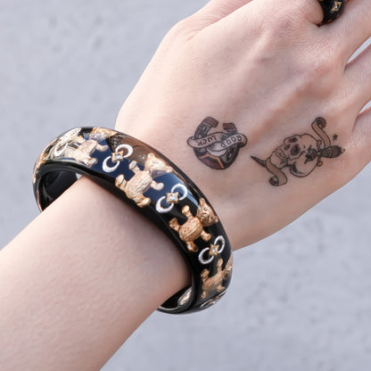 Royal Bear Bracelet - Black