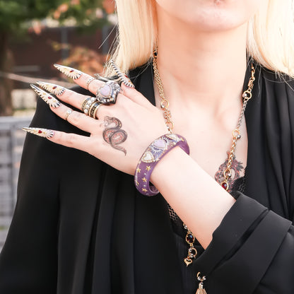 Stardust Heart Bracelet - Purple