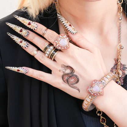 Starlight Opal Dream Ring – Smoky Pink / #10