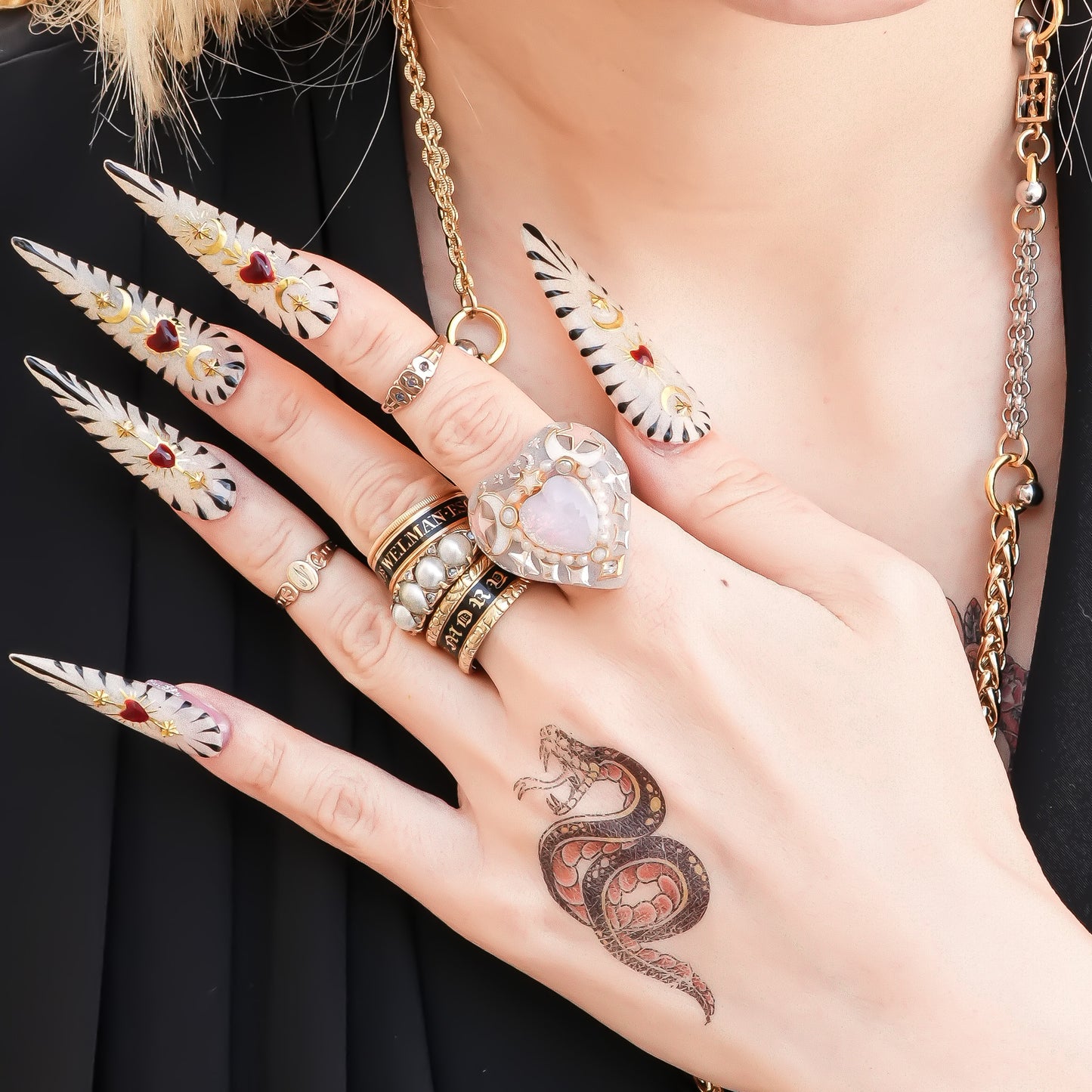 Starlight Opal Dream Ring – Smoky White / #10