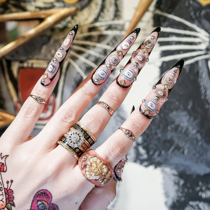 Heart of the Stars Ring – Smoky Pink × Gold /#12