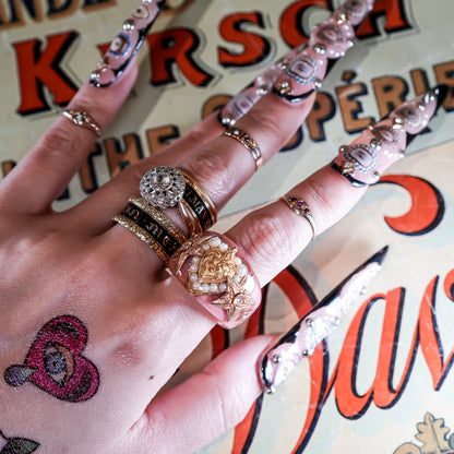 Heart of the Stars Ring – Smoky Pink × Gold /#12