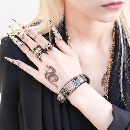 Mystic Eye Charm Bracelet - Black