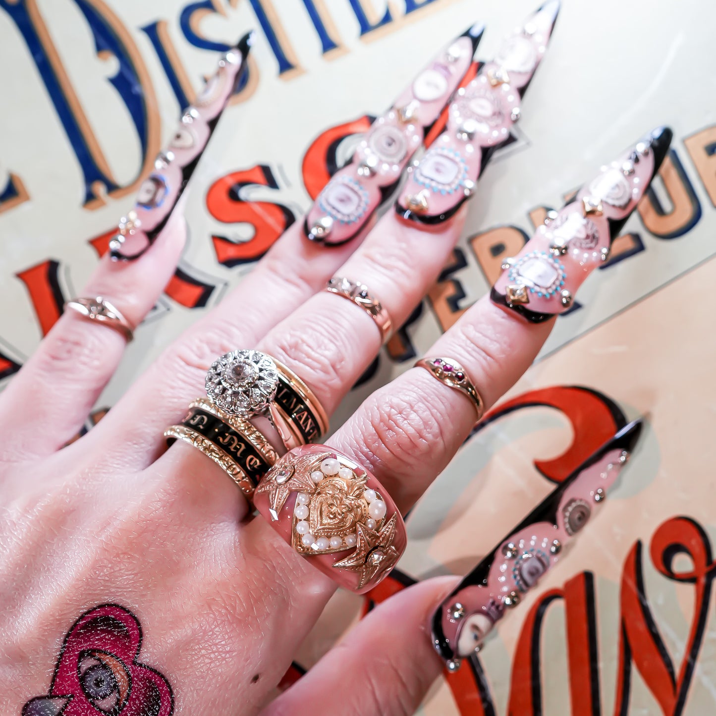 Heart of the Stars Ring – Smoky Pink × Gold /#12