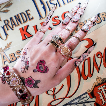 Heart of the Stars Ring – Smoky Pink × Gold /#12