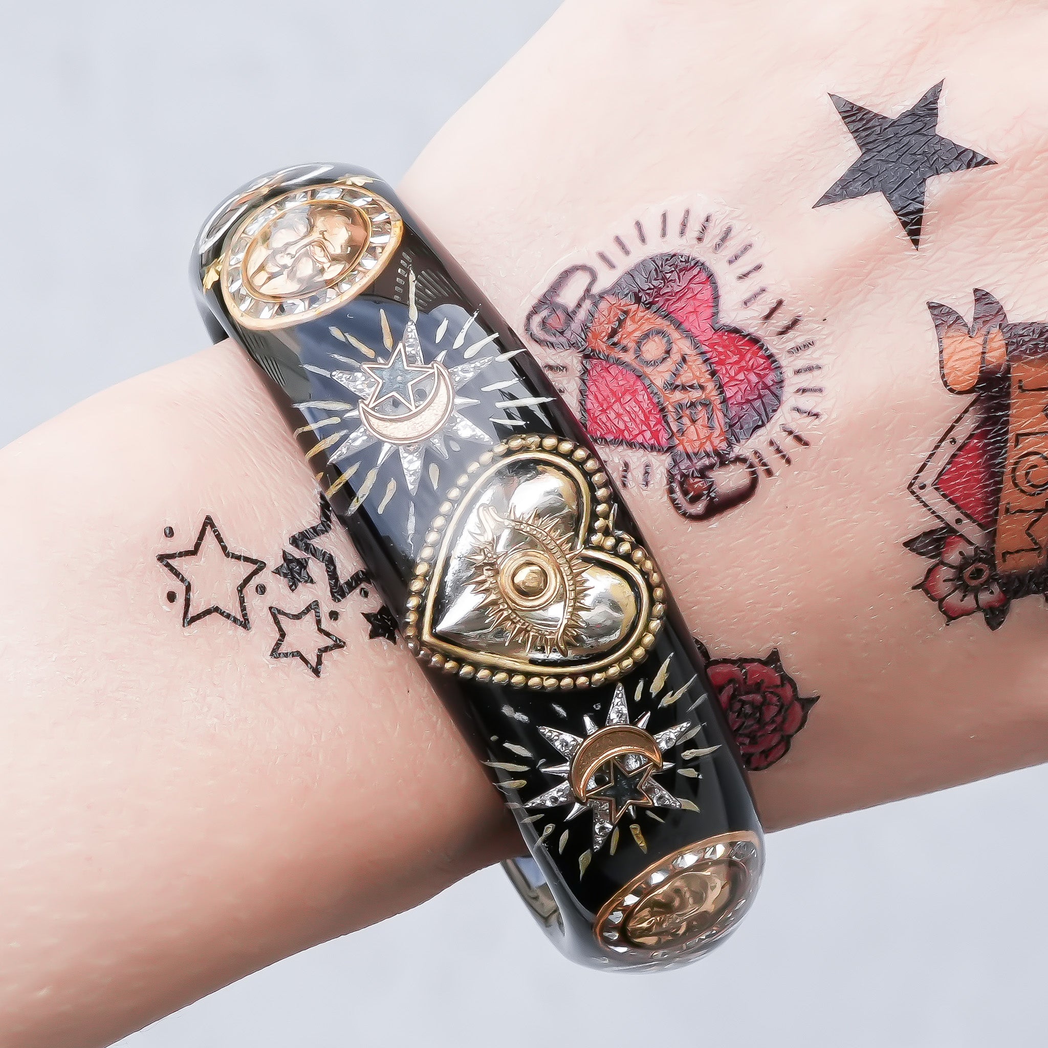 Mystic Eye Heart Bracelet - Black – RUKA