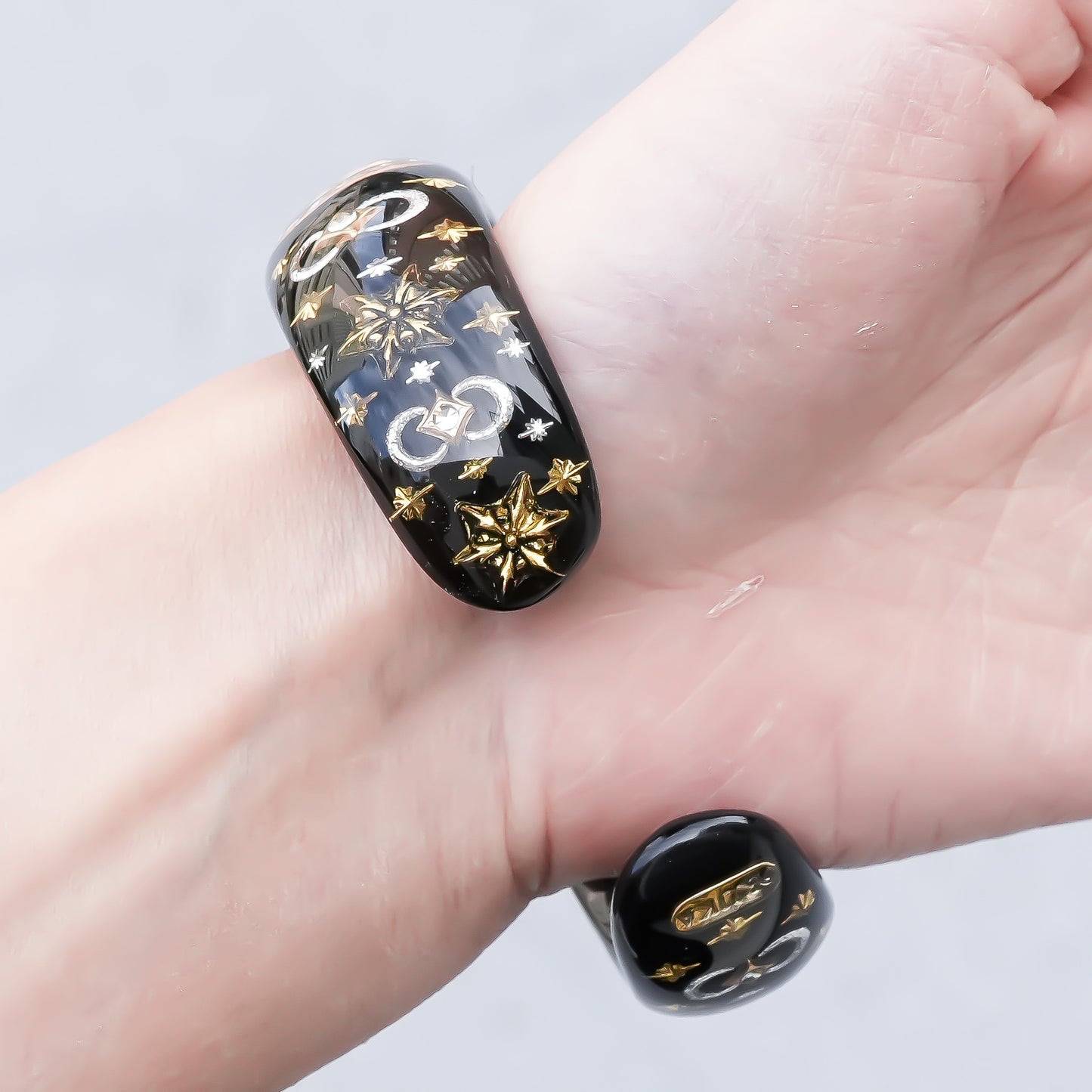 Mystic Eye Heart Bracelet - Black