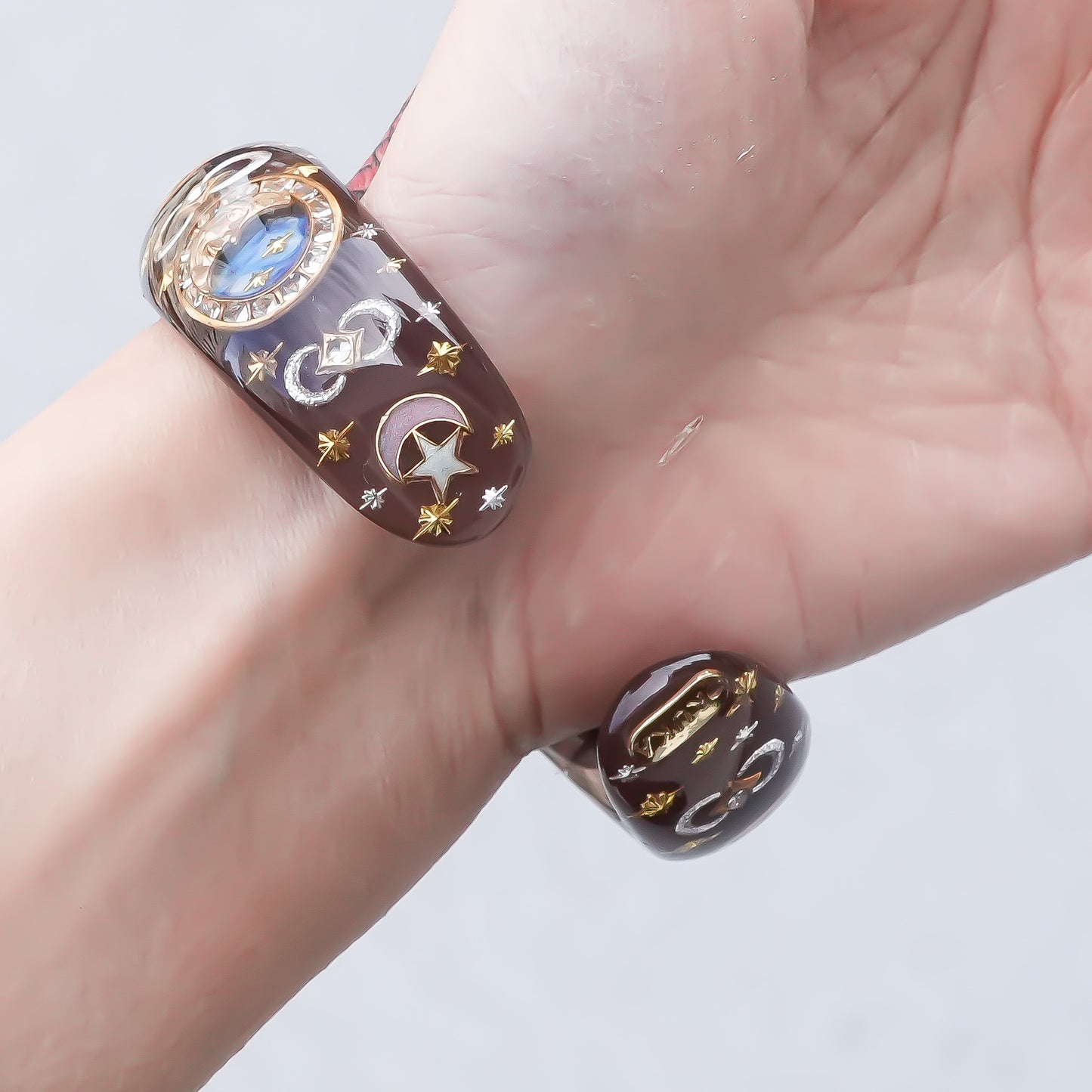 Mystic Eye Heart Bracelet - Brown