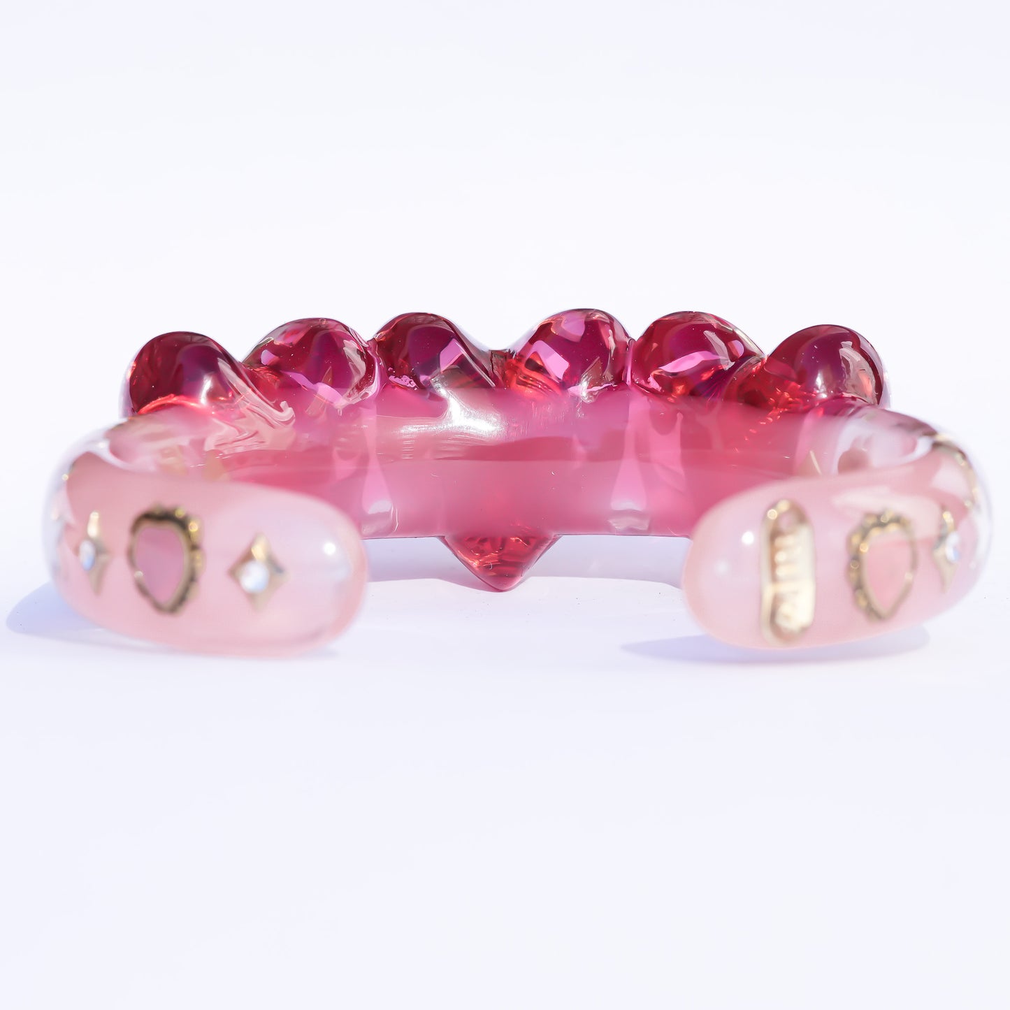 Triple celestial heart bracelet - pink