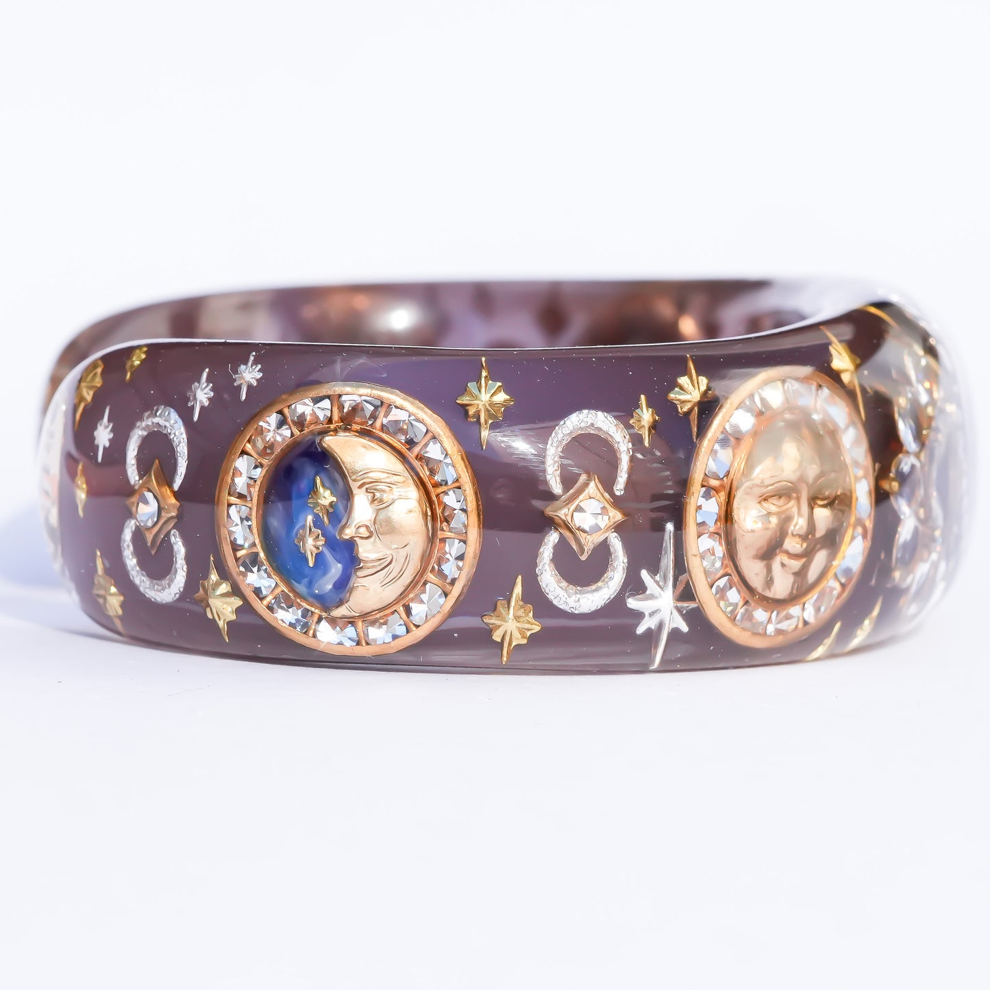 Mystic Eye Heart Bracelet - Brown