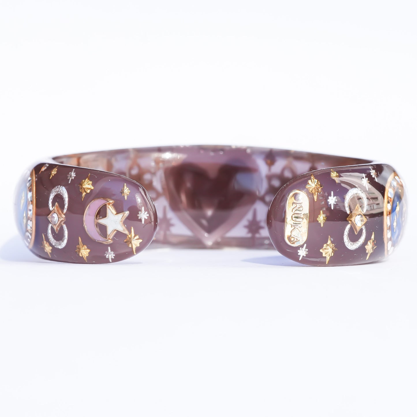 Mystic Eye Heart Bracelet - Brown