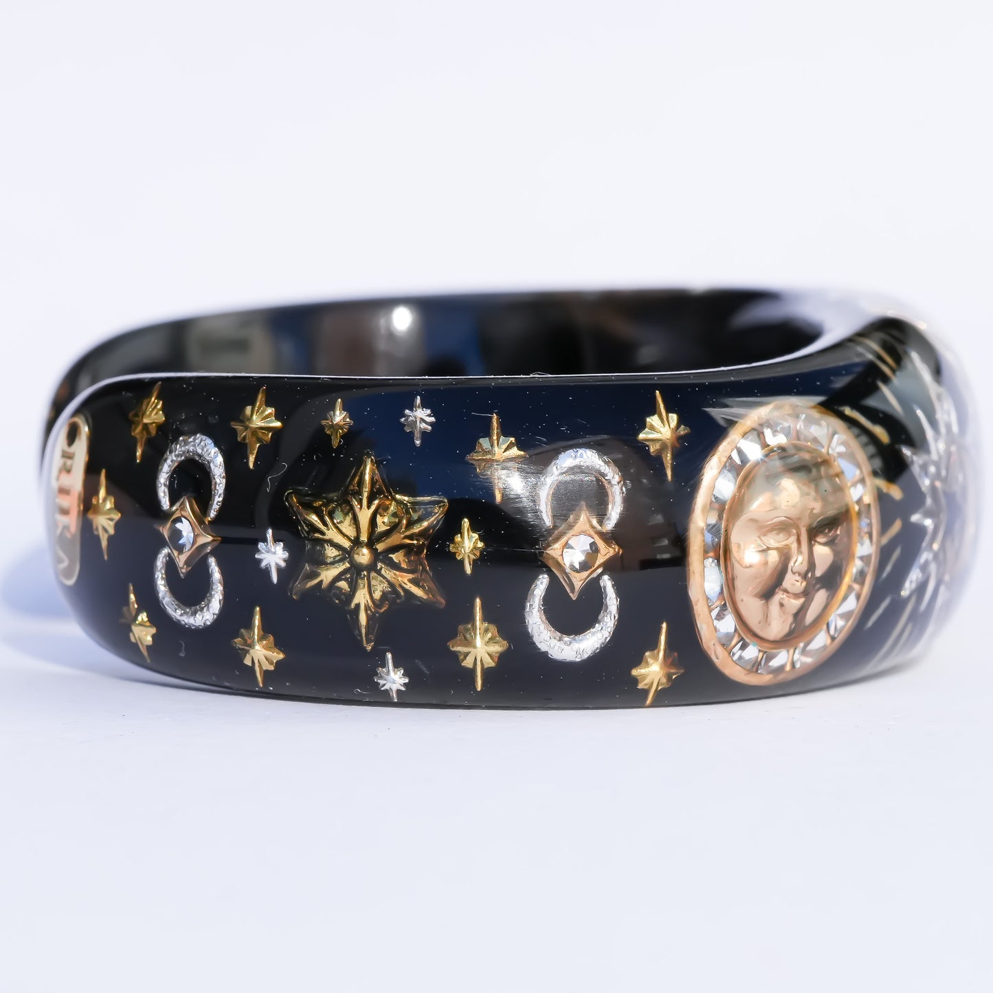 Mystic Eye Heart Bracelet - Black