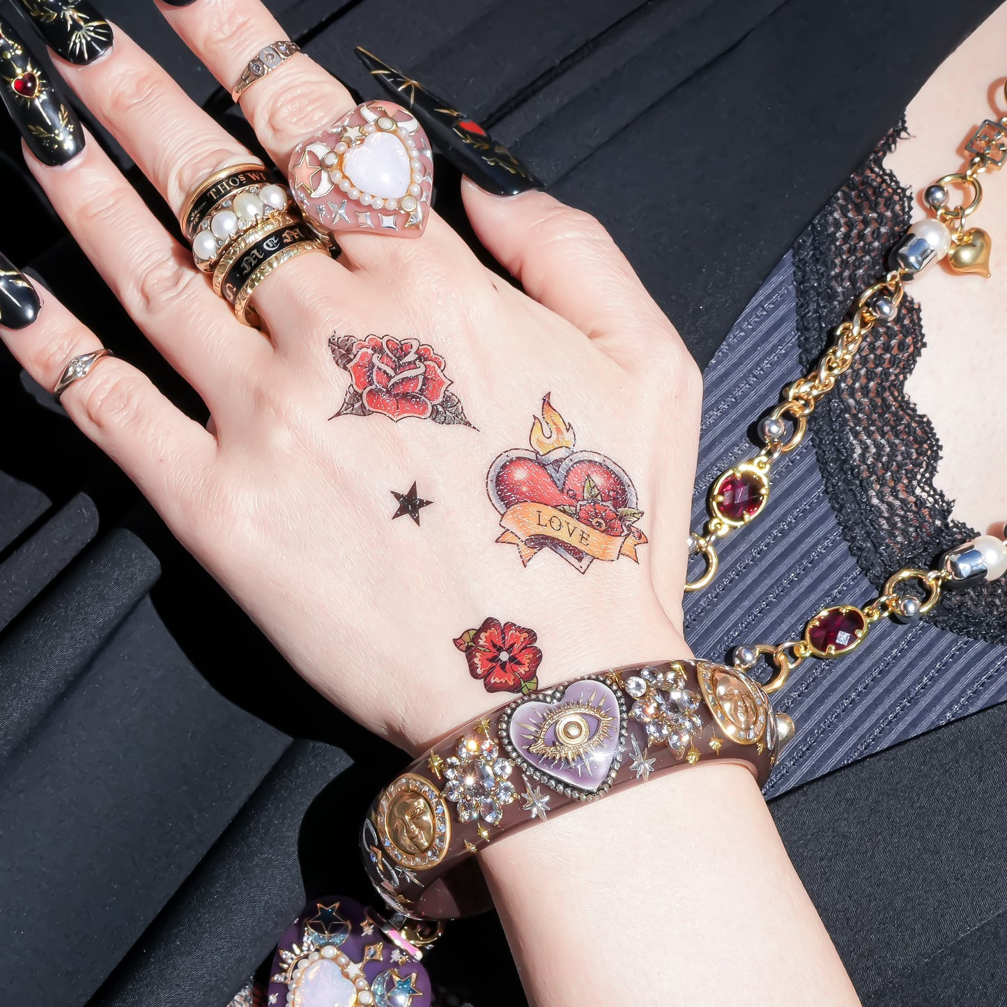 Mystic Eye Heart Bracelet - Brown