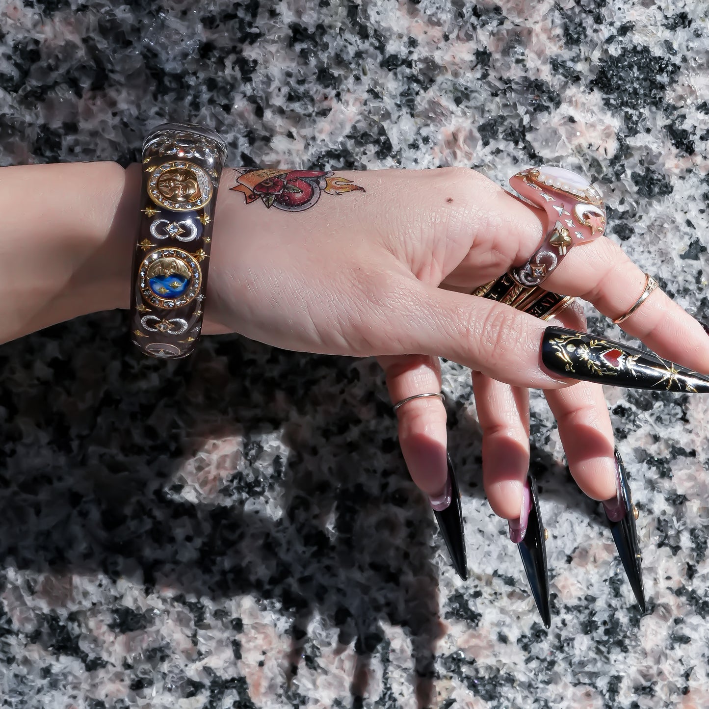 Mystic Eye Heart Bracelet - Brown