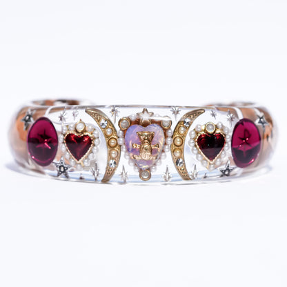 Little Bear’s Treasure Bracelet – Clear × Magenta Pink