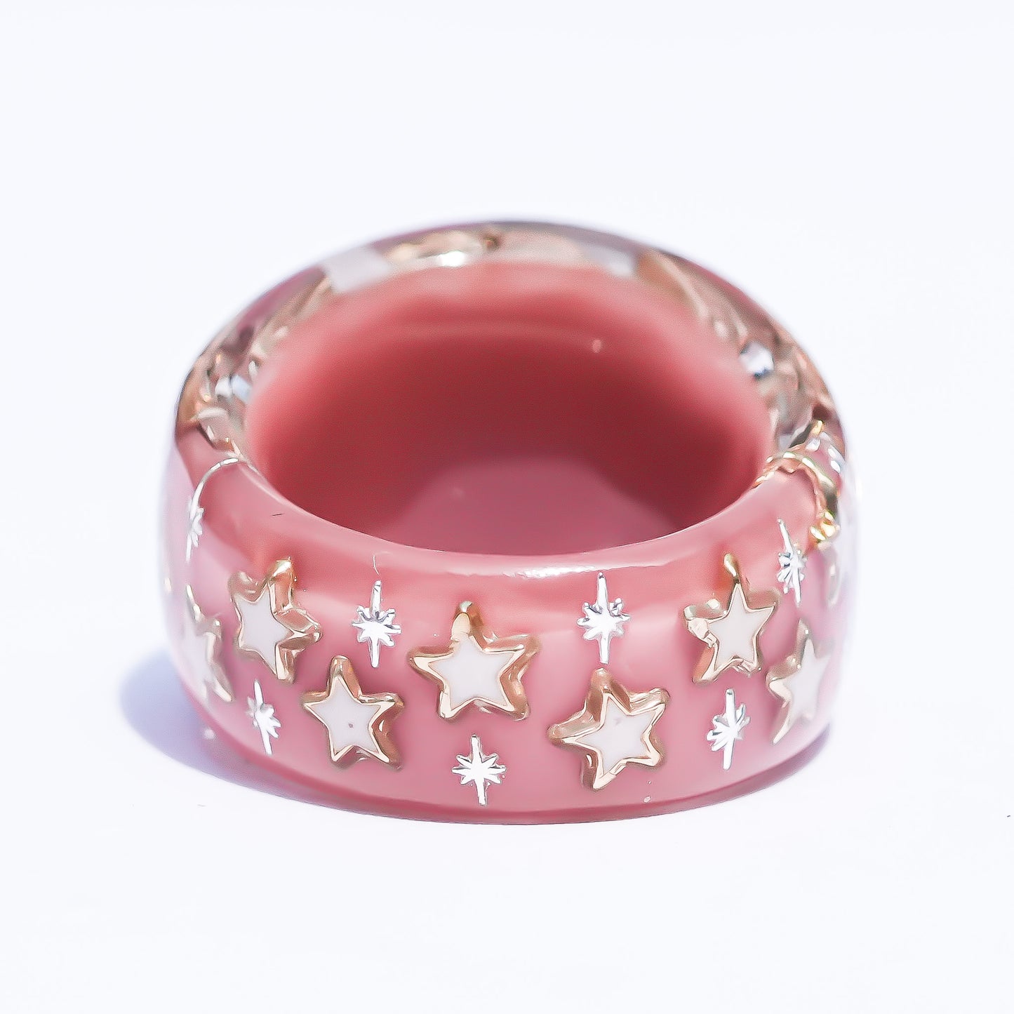Heart of the Stars Ring – Smoky Pink × Gold /#12