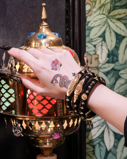 Eternal Victorian Gold Relic Bracelet - Black / 18kgold