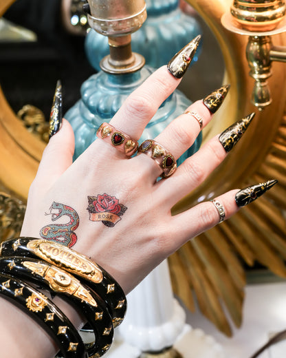 Sacred Contrast Heart Ring – Smoky Pink /  #11