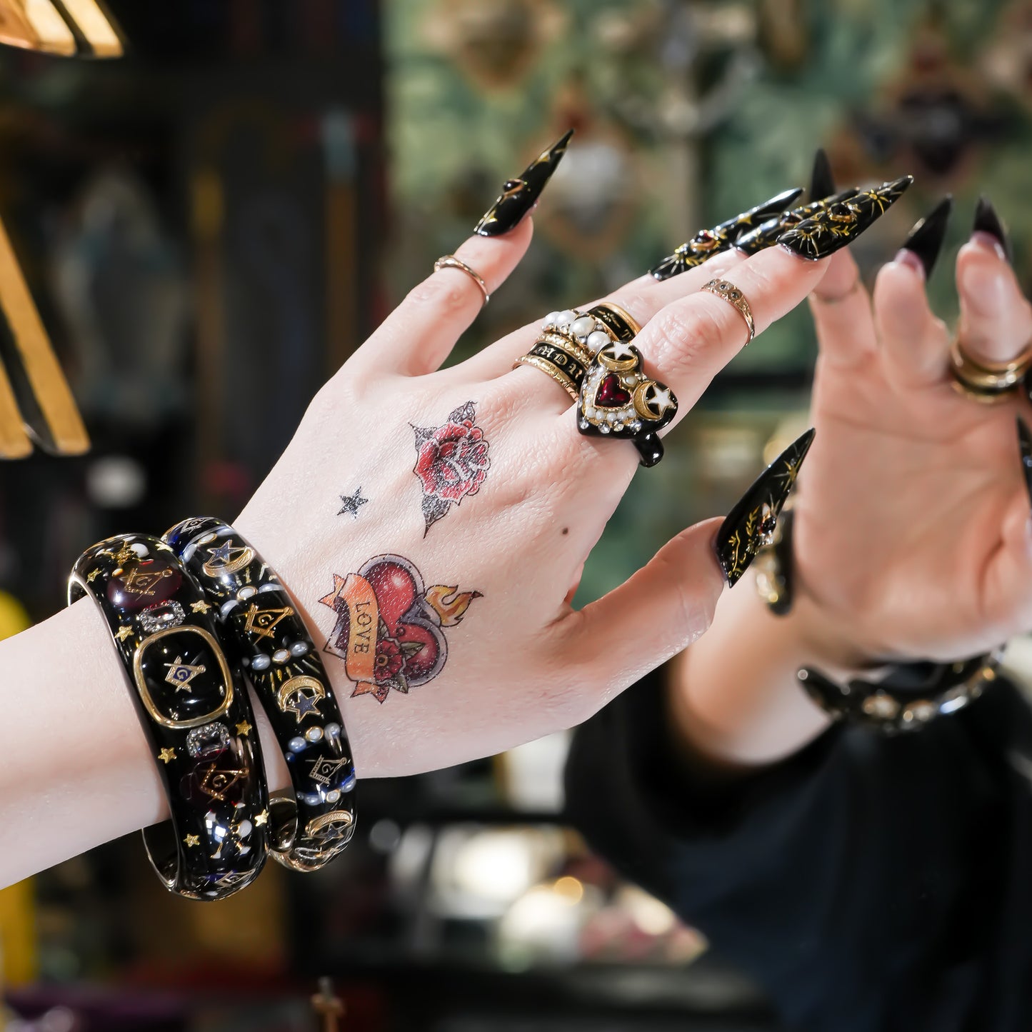 Masonic Midnight Relic Bracelet - Black