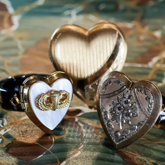 HEART LOCKET RING / BIG HEART / #13 / 14KGF