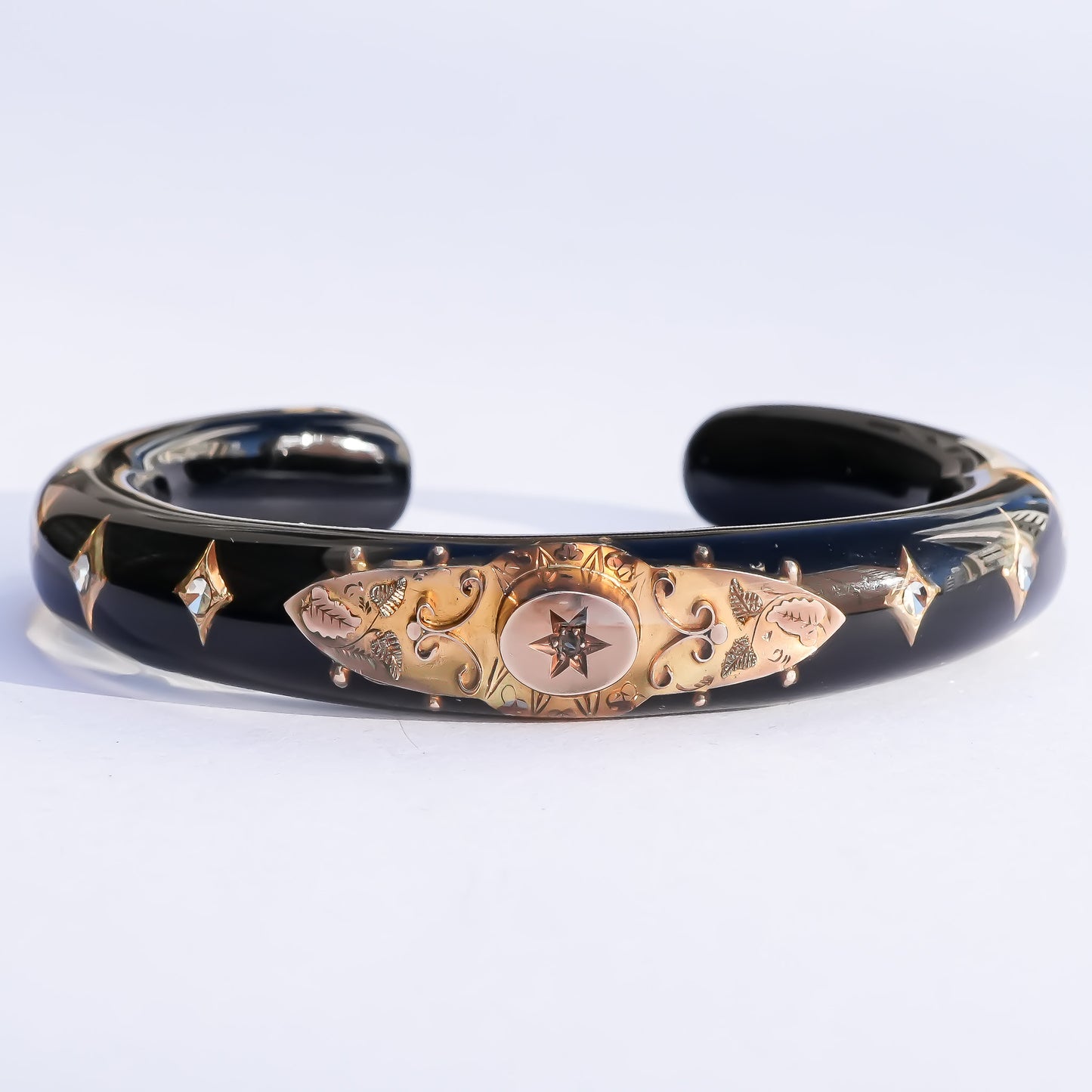 Eternal Victorian Gold Relic Bracelet - Black / 18kgold